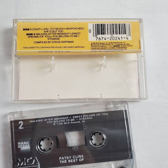 Patsy Cline – The Best Of Cassette Album (1985) - Picture 3 of 3